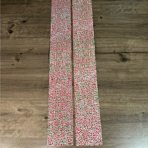 (2) Vintage Department 56 Red & Green Cobblestone/Brick Road (4.75”x35.25”) Rare